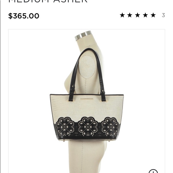 (SOLD)Brahmin Black Magnolia Medium Asher - Picture 6 of 6